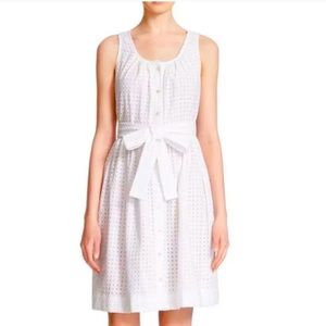 Kate Spade Broome Street Eyelet White Cotton Dress